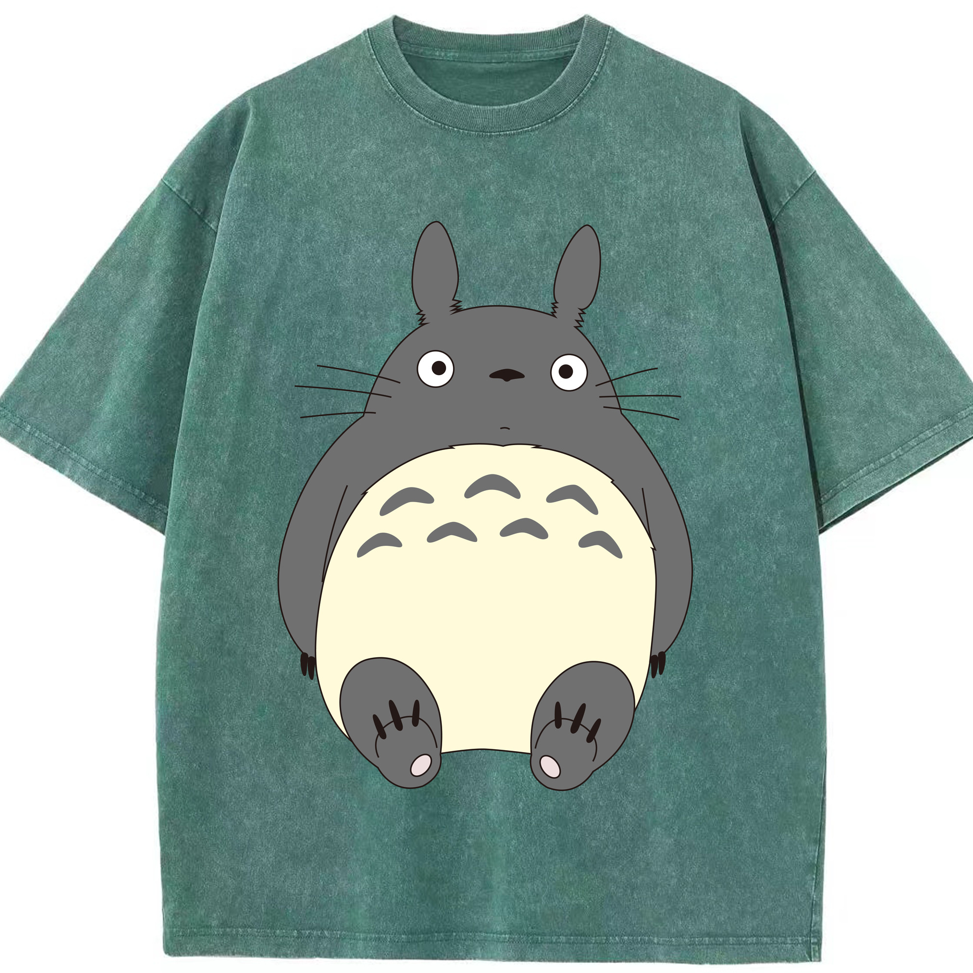 （画像用） となりのトトロ 草壁メイ 草壁サツキ My Neighbor Totoro Satsuki Kusakabe Mei Kusakabe 綿100% ヴィンテージ風 半袖Tシャツ（フロントプリント）
